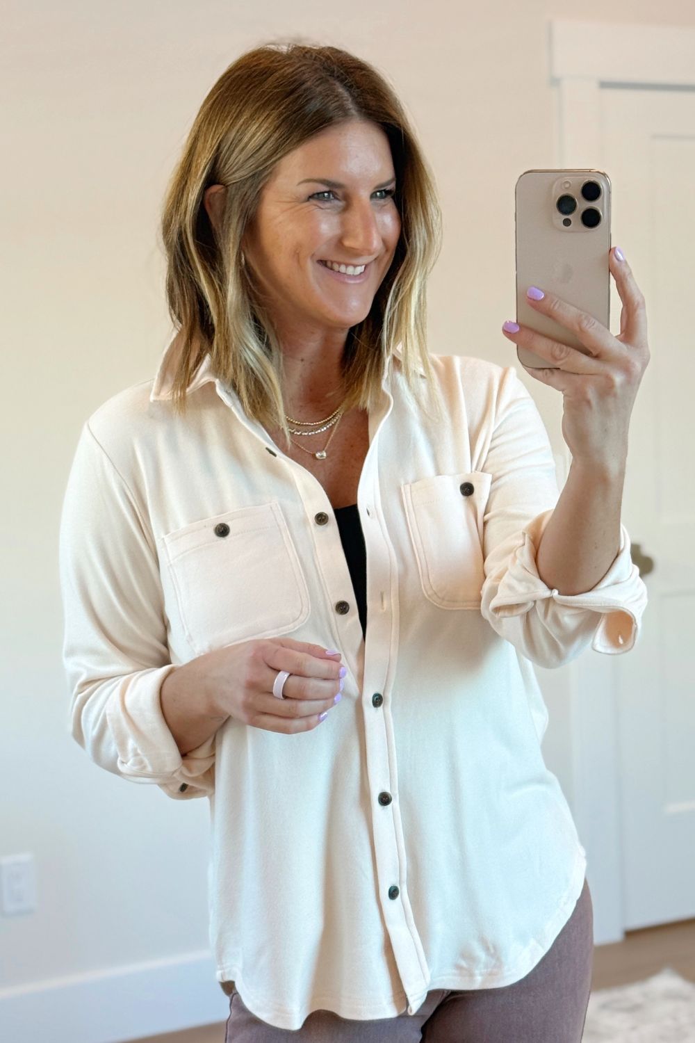 Elaina Button Down Top