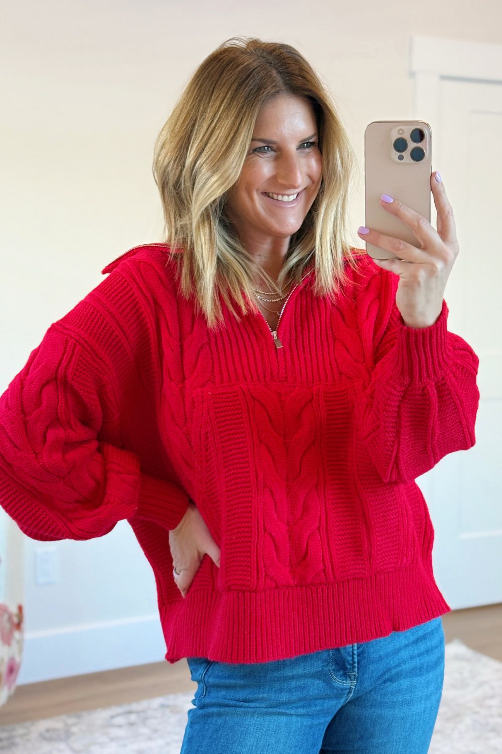 Aspen Half Zip Sweater