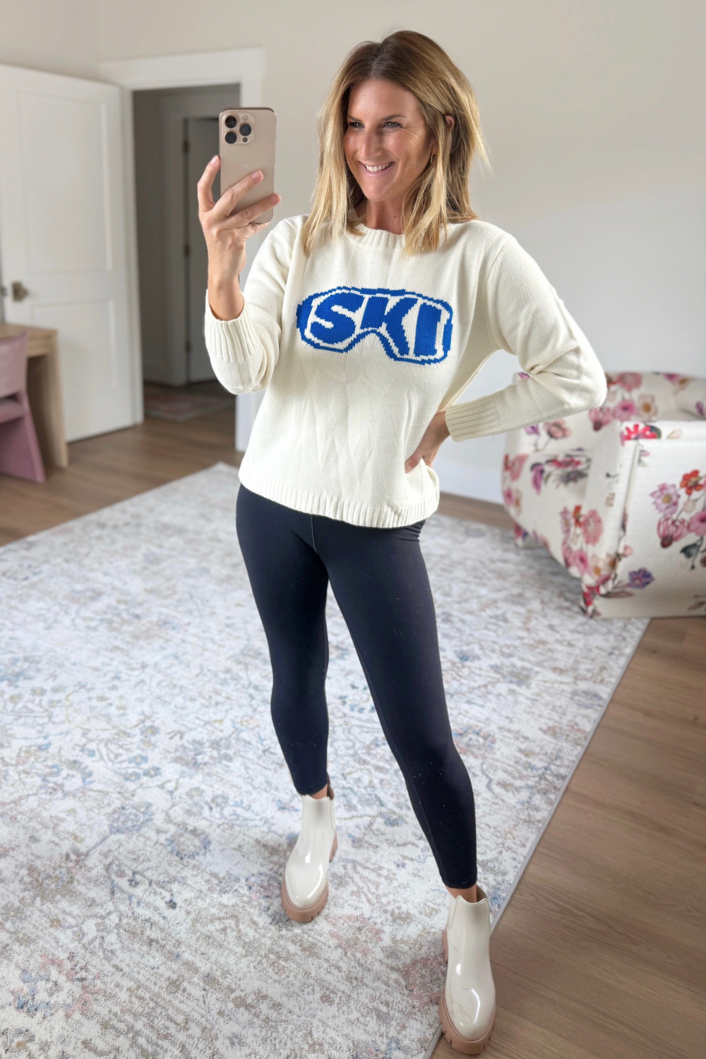 Ski Goggle Puff Sweater