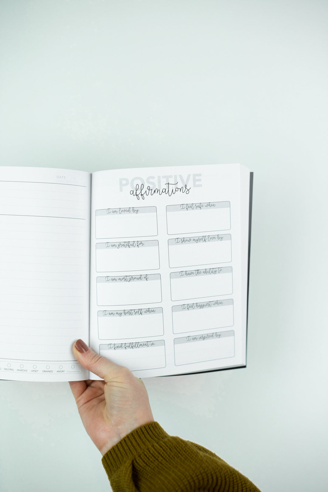 6 Month Currently I'm Gratitude Journal: Moon & Stars