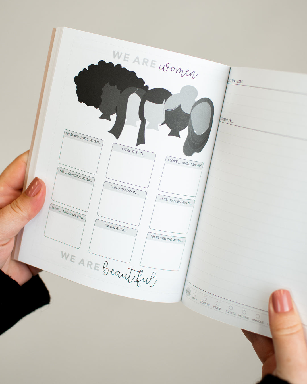 6 Month Currently I'm Gratitude Journal: Claire