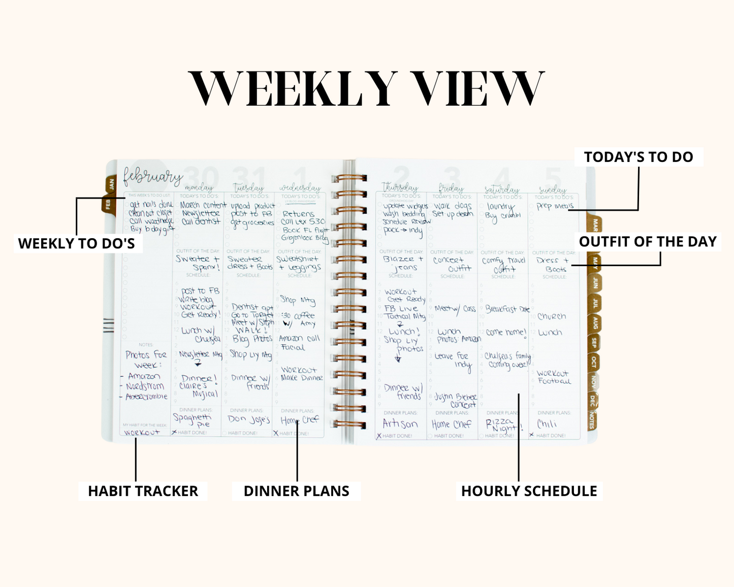 2023 Life + Style Weekly Planner: The Erin
