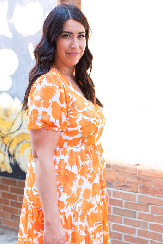 Button Front Tiered Maxi Dress | FINAL SALE