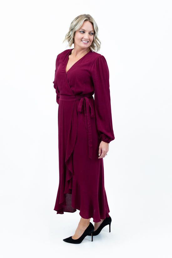 Ruffle Hem Wrap Maxi Dress | FINAL SALE