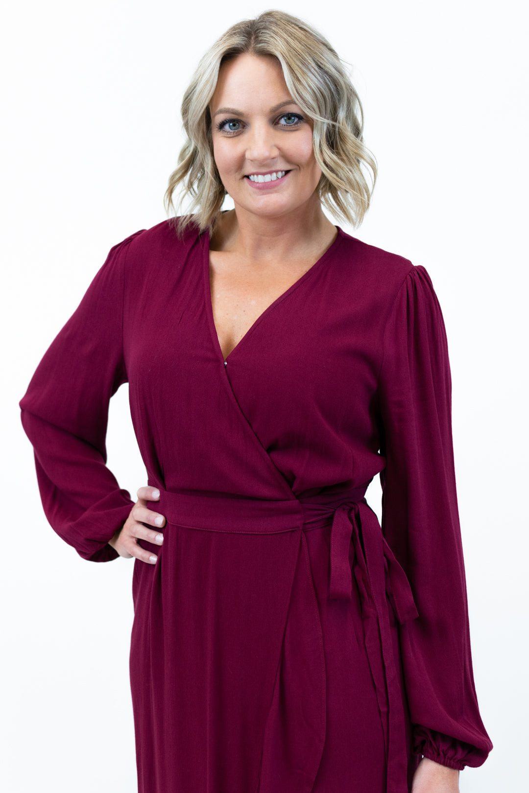 Ruffle Hem Wrap Maxi Dress | FINAL SALE