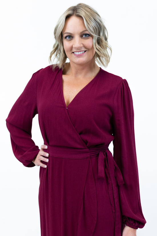 Ruffle Hem Wrap Maxi Dress | FINAL SALE