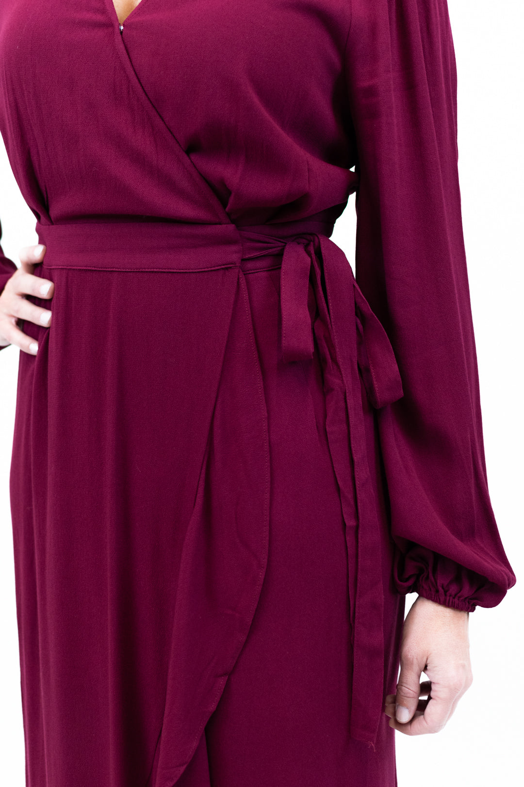 Ruffle Hem Wrap Maxi Dress | FINAL SALE