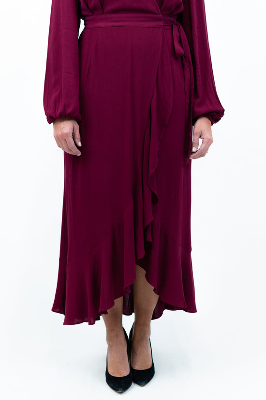 Ruffle Hem Wrap Maxi Dress | FINAL SALE