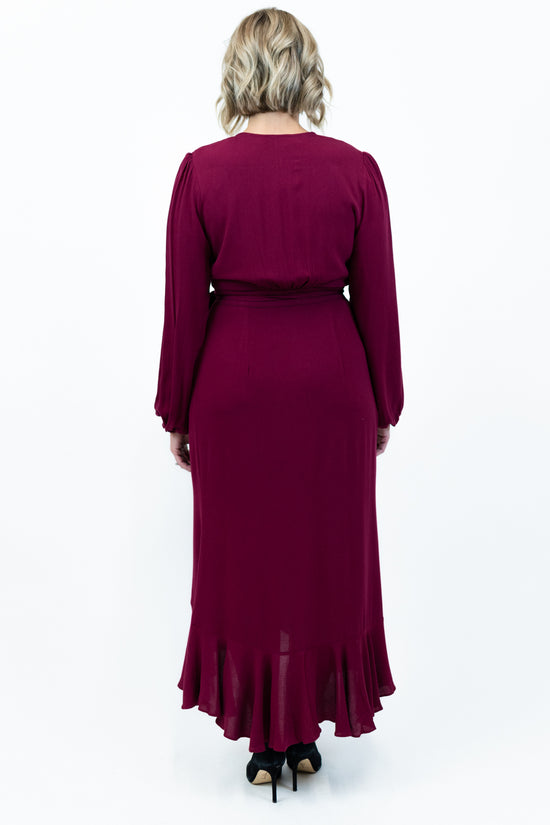 Ruffle Hem Wrap Maxi Dress | FINAL SALE