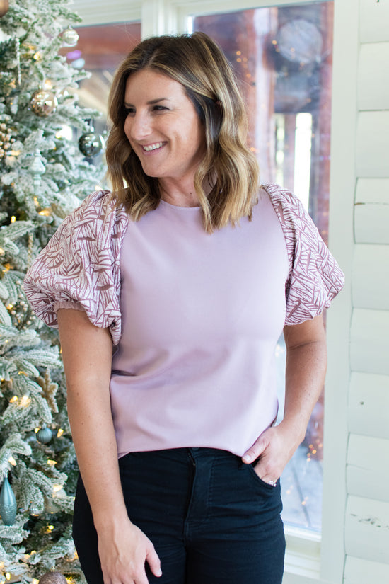 THML Bubble Sleeve Blouse | FINAL SALE