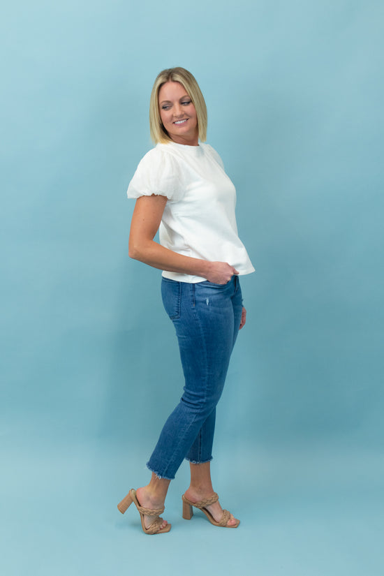 THML Bubble Sleeve Top | FINAL SALE