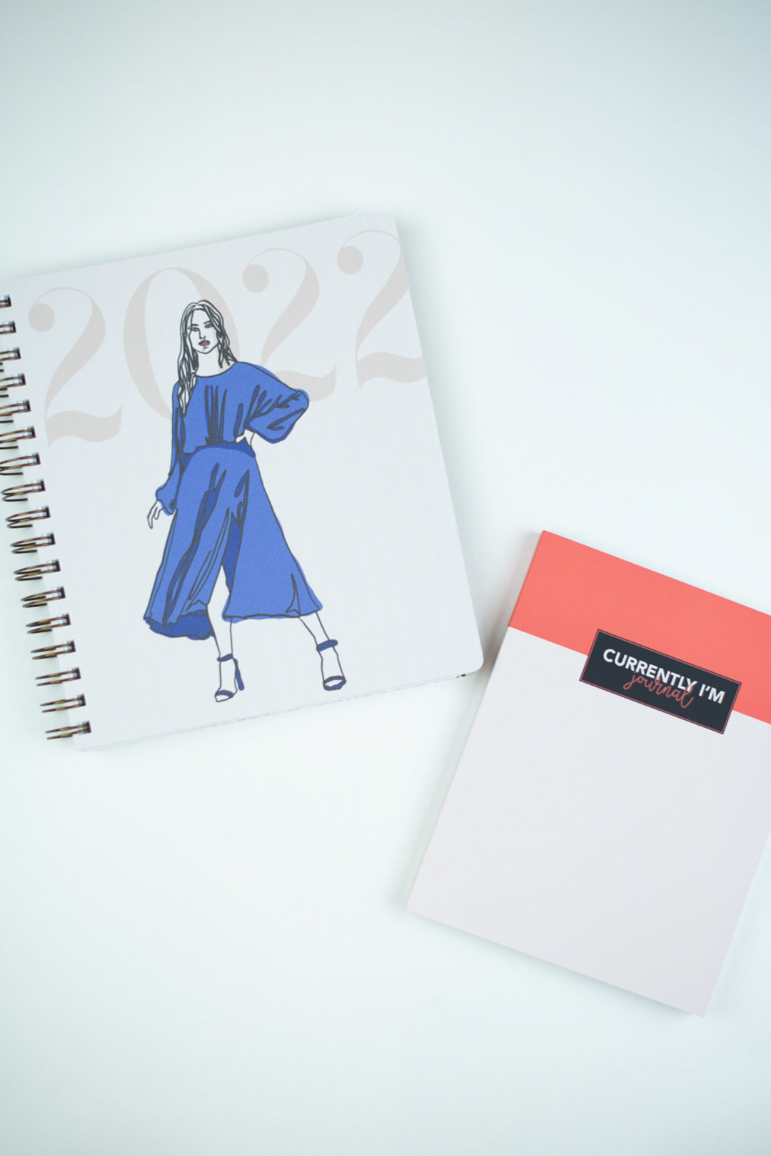 6 Month Currently I'm Gratitude Journal: Pop of Pink