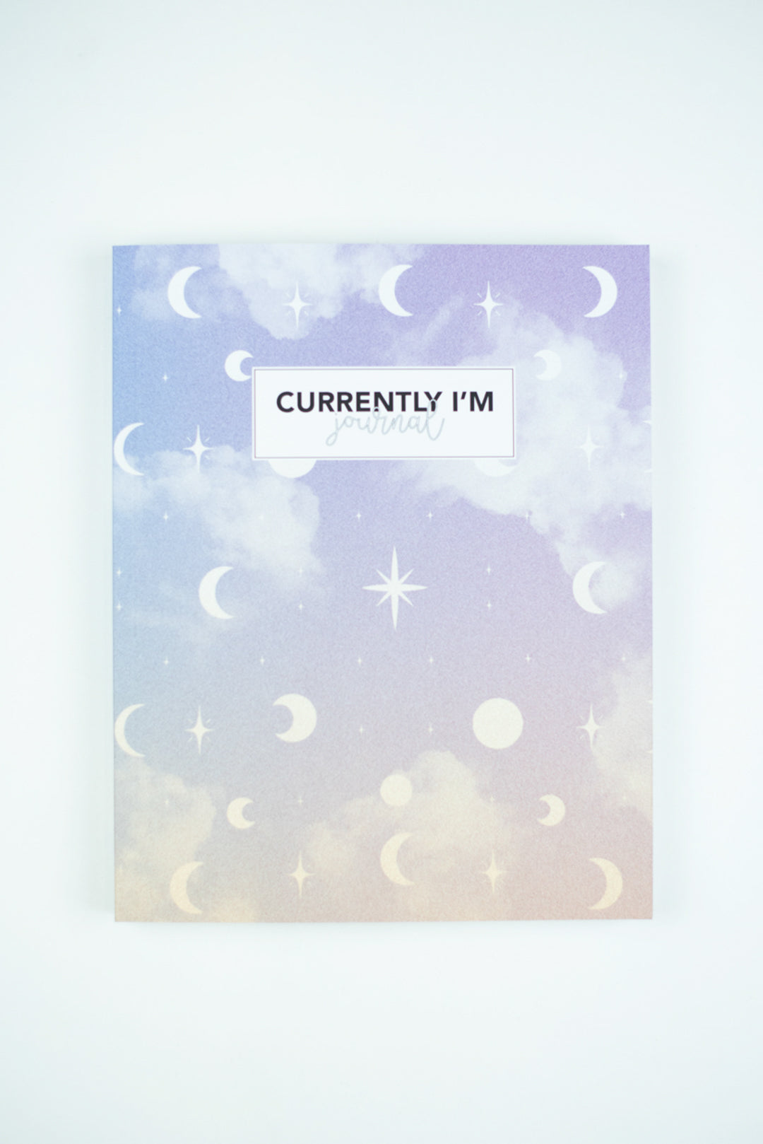 6 Month Currently I'm Gratitude Journal: Moon & Stars