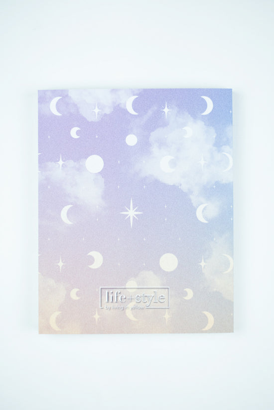 Load image into Gallery viewer, 6 Month Currently I&amp;#39;m Gratitude Journal: Moon &amp;amp; Stars

