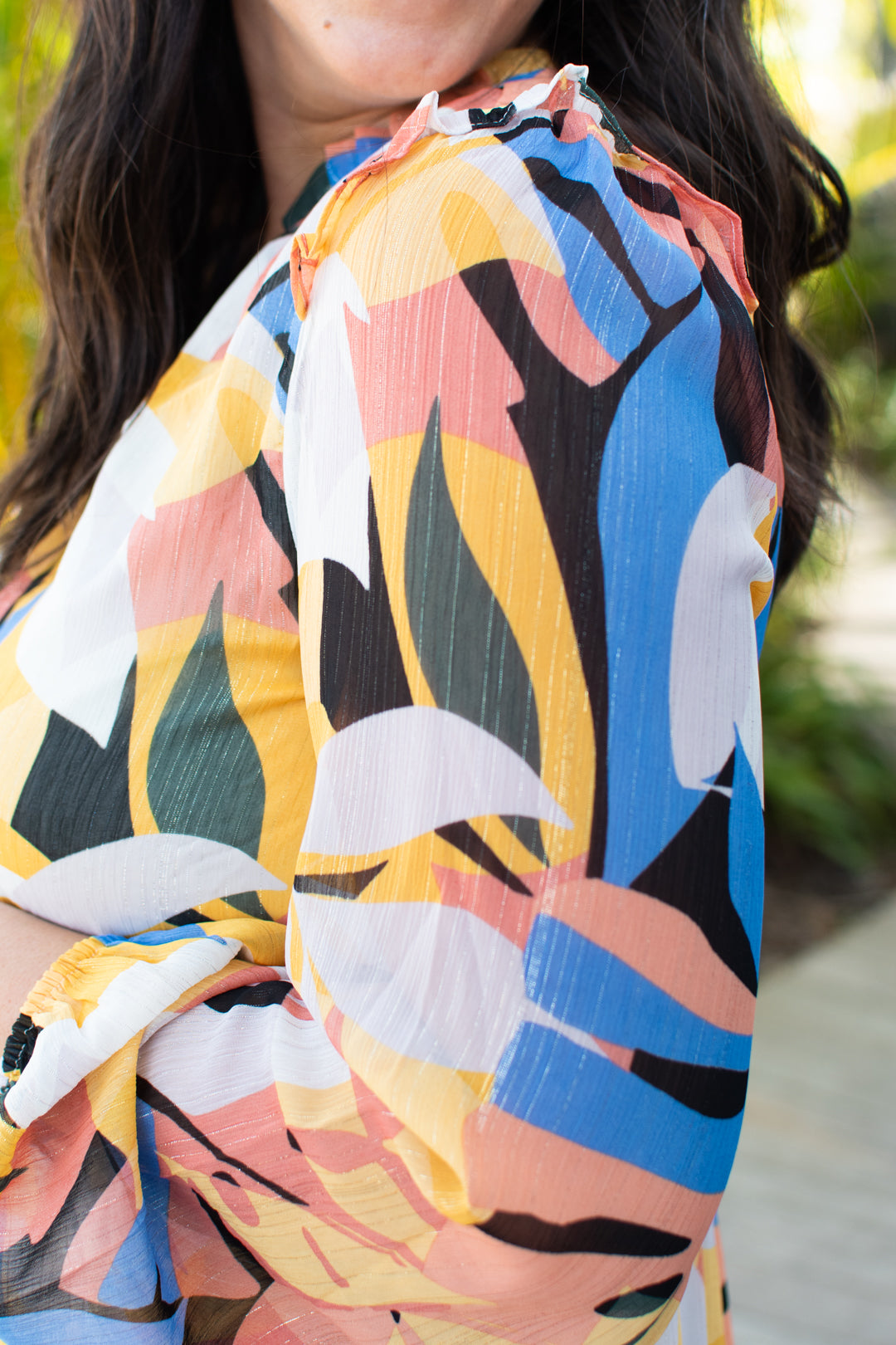 Tiered Long Sleeve Midi Dress | FINAL SALE