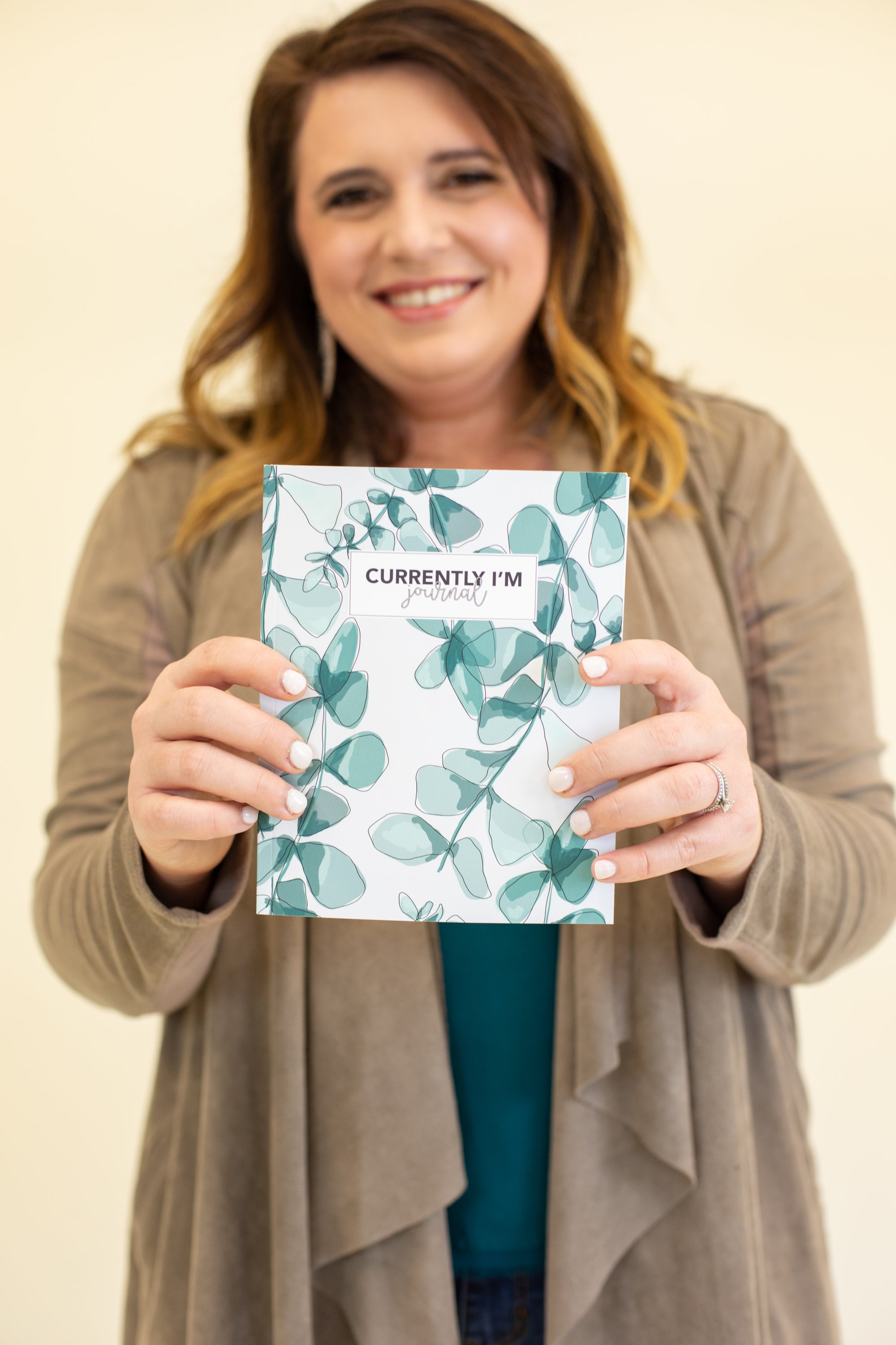 1 Year Currently I'm Gratitude Journal: Green Floral