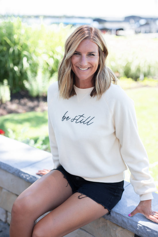 Be Still Cozy Cropped Sweatshirt | FINAL SALE