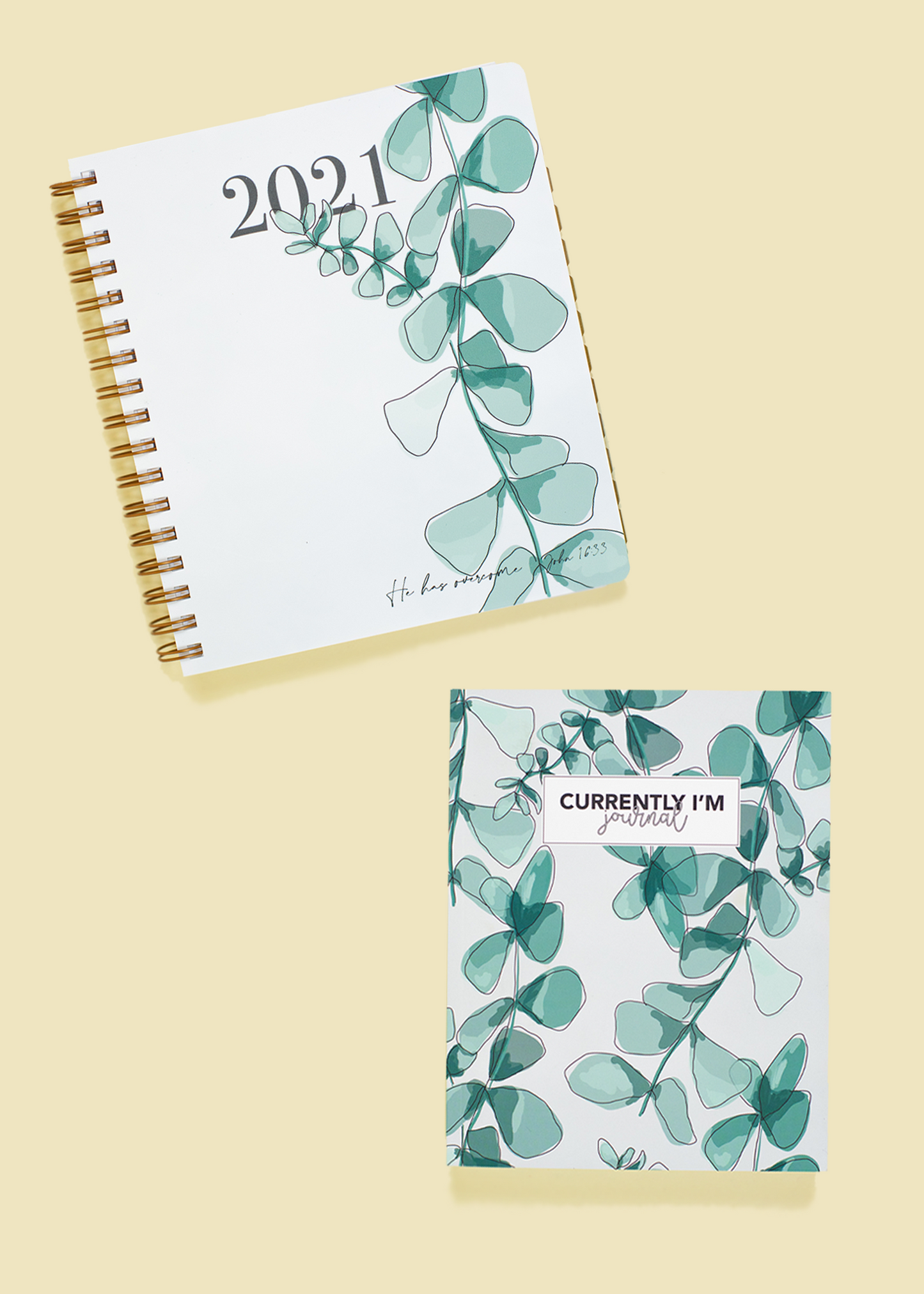 Load image into Gallery viewer, 1 Year Currently I&amp;#39;m Gratitude Journal: Green Floral
